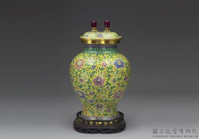 图片[2]-Painted enamel conjoined lidded jar, Qianlong reign (1736-1795), Qing dynasty-China Archive